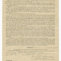 Contract for the Poro System of Hair Treatment and signed pupil agreement-back