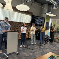 Music ministry leading the worship at 8020 on 06162024