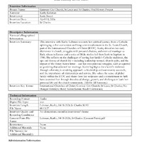 Transcript and Index for Oral History Interview with for Kathy Lohman