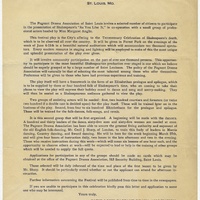 Pageant Drama Association Circular