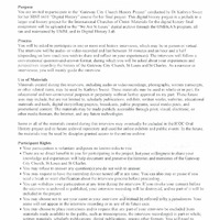 Oral History Interview Consent Form for Cheryl Hammer